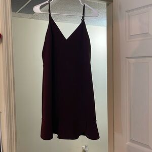 Burgandy Mini dress